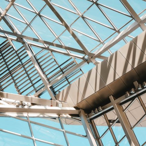 Ilustrasi Struktur Bangunan menggunakan Pipa Kotak