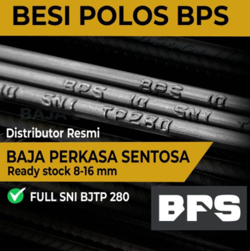 Besi Beton BPS Polos Baja Perkasa Steel SNI