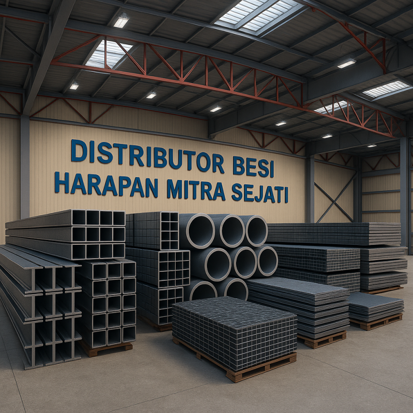 Distributor Besi Beton Terpercaya di Jakarta dengan stok SNI polos ulir lengkap