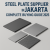 3D steel plate supplier in Jakarta offering mild steel plates, checker plates, stainless steel plates, and flat bars for construction 2025