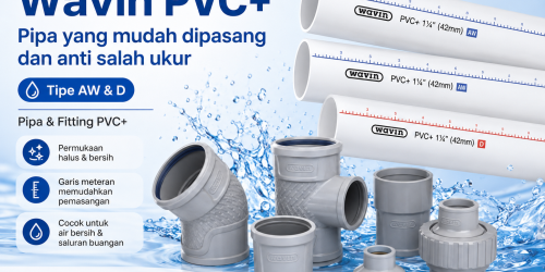 Pipa PVC+ Wavin tipe AW dan D beserta fitting PVC+ dari Harapan Mitra Kreasi
